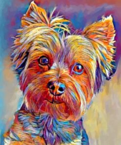 Cute Yorkshire Terrier Dog Paint By Numbers