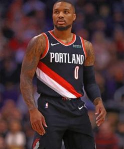 Damian Lillard Basketball Player Paint By Numbers