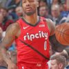 Damian Lillard Sports Icon Paint By Numbers