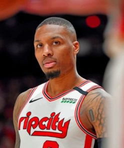 Basketball Star Damian Lillard Paint By Numbers