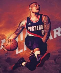 Damian Lillard Basketball Legend Paint By Numbers