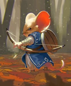 Fantasy Mouse Warrior Paint By Numbers