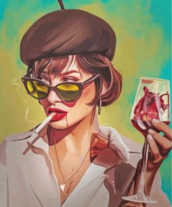 Dangerous Woman Smoking Paint By Numbers