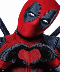 Deadpool Romantic Scene Paint By Numbers