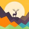 Colorful Deer Silhouette Paint By Numbers
