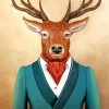 Mr. Deer Charming Outfit Paint By Numbers
