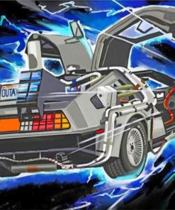 Delorean Classic Car Paint By Numbers