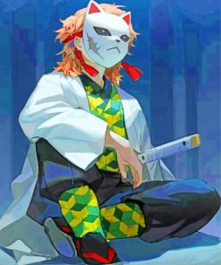 Demon Slayer Sabito Kun Paint By Numbers