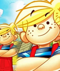Cartoon Dennis The Menace Paint By Numbers
