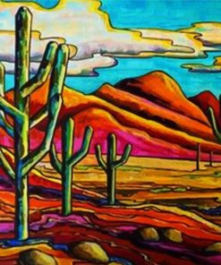 Maynard Dixon Desert Landscape Paint By Numbers