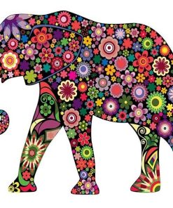 Elephant Animals Illustration Paint By Numbers