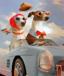Stylish Dogs Paint By Numbers