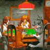 Dogs with Cards Paint By Numbers