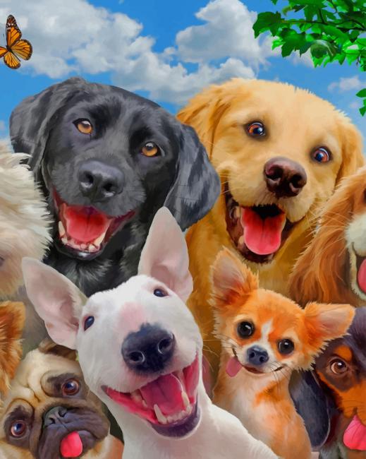 finalizing the artwork with paint by numbers