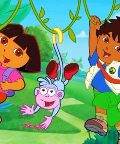 Dora and Diego Adventure Paint By Numbers