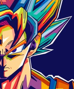Dragon Ball Goku Pop Art Paint By Numbers