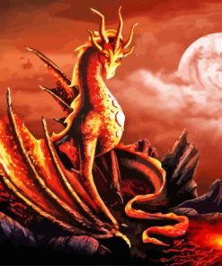 Dragon Fire Fantasy Paint By Numbers