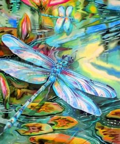 Colorful Dragonfly Paint By Numbers