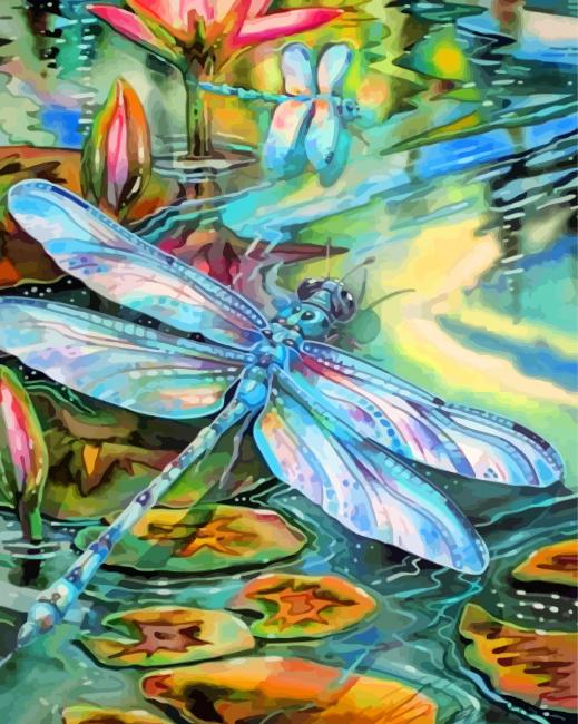 Finalizing the Colorful Dragonfly artwork