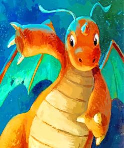 Pokemon Dragonite Anime Paint By Numbers
