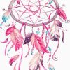 Pink Dream Catcher Paint By Numbers