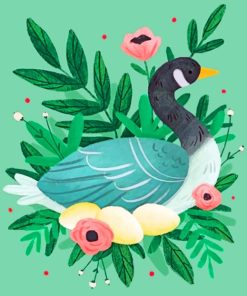 Duck Illustration Paint By Numbers
