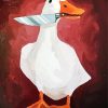 Cute Knife-Wielding Duck Paint By Numbers