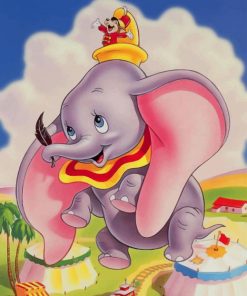 Dumbo Elephant Art Paint By Numbers