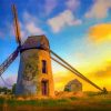Windmill Landscape Paint By Numbers