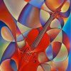 Abstract Violin Instrument Paint By Numbers