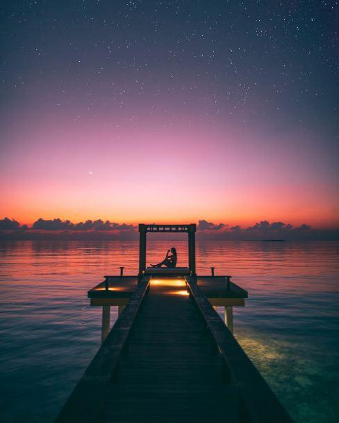 finalizing Maldives Island Sky Artwork