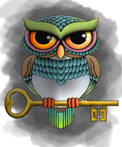 Eastern Screech Owl Easy Paint By Numbers