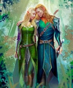 Fantasy Elf Romance Paint By Numbers