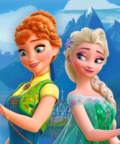 Disney Princess Elsa Anna Paint By Numbers