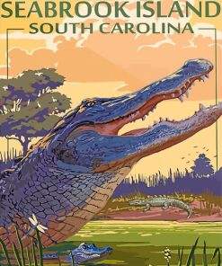 Everglades Crocodile Adventure Paint By Numbers