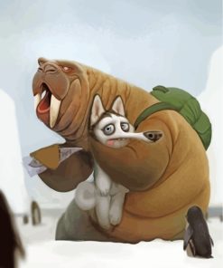 Evil Walrus Animals Paint By Numbers