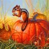Chipmunk Autumn Scene Paint By Numbers