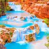 Havasu Falls Landscape Paint By Numbers
