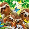 Sloths Animal Fun Paint By Numbers