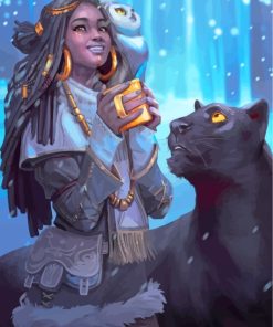 Elegant African Lady Paint By Numbers