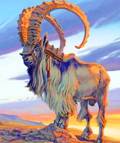 Majestic Goat Mountains Paint By Numbers