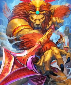 Majestic Lion Fantasy Paint By Numbers