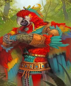 Fantasy Parrot Paint By Numbers