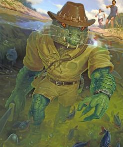 Fantasy Crocodile Animal Paint By Numbers