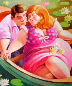 Romantic Fat Couple Paint By Numbers