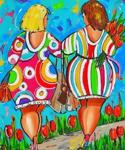 Colorful Fat Women Paint By Numbers