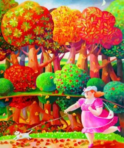 Curvy Lady Fall Vibes Paint By Numbers