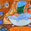 Fat Woman Bath Paint By Numbers