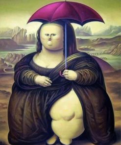 Humorous Fat Mona Lisa Paint By Numbers