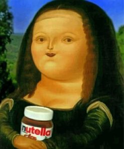 Funny Fat Mona Lisa Paint By Numbers